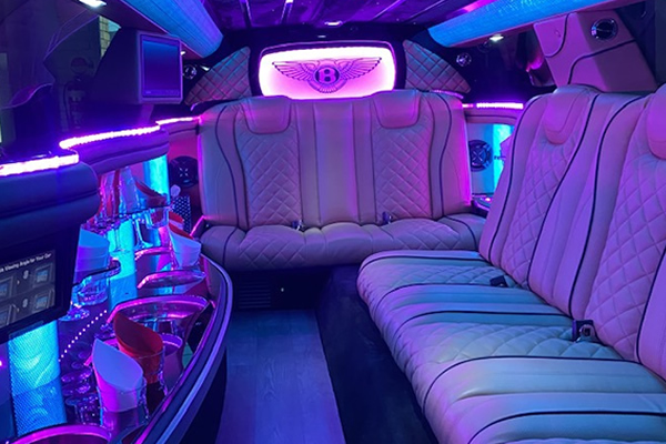 Bentley limo interior